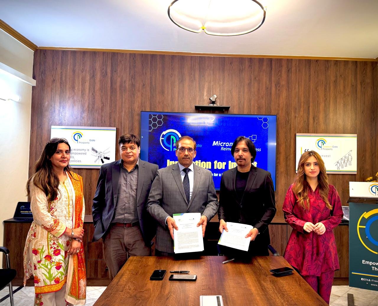 FGP and Micronox team — MOU ceremony attendees