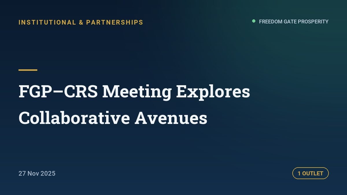 FGP–CRS Meeting Explores Collaborative Avenues