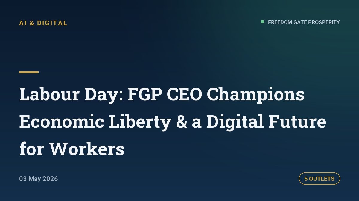 Labour Day: FGP CEO Champions Economic Liberty & a Digital Future for Workers