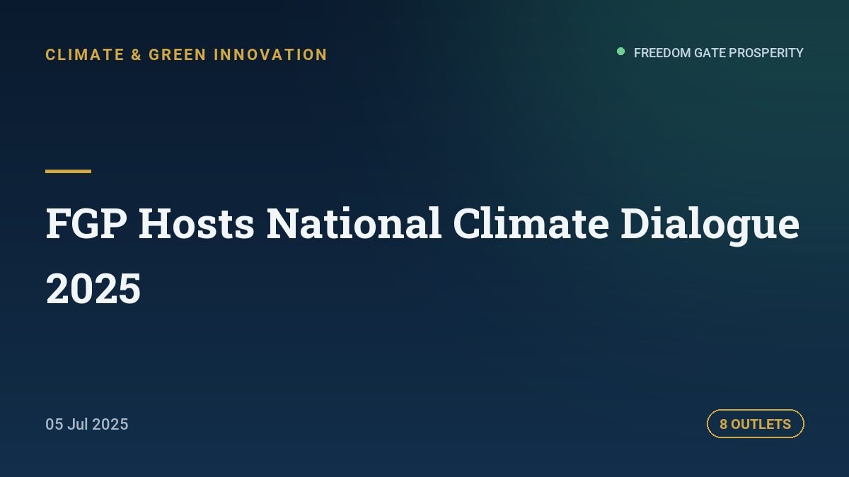 FGP Hosts National Climate Dialogue 2025