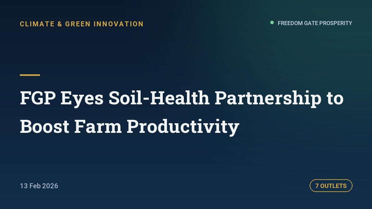 FGP Eyes Soil-Health Partnership to Boost Farm Productivity